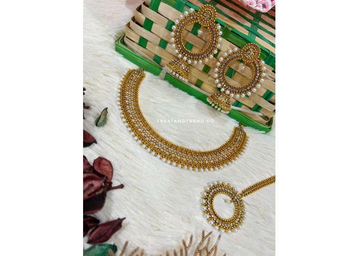 GOLD MEHNDI NECKLACE