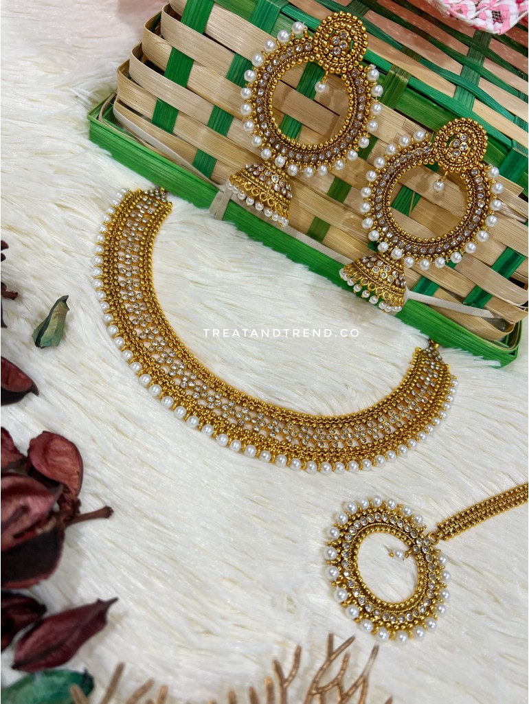 GOLD MEHNDI NECKLACE