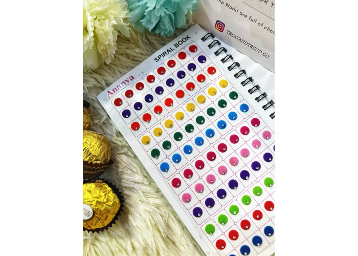 PLAIN SINGLE STONE BINDI BOOKLET