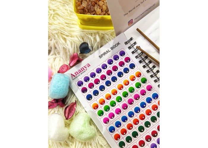 DUAL SHADE SINGLE STONE BINDI BOOKLET