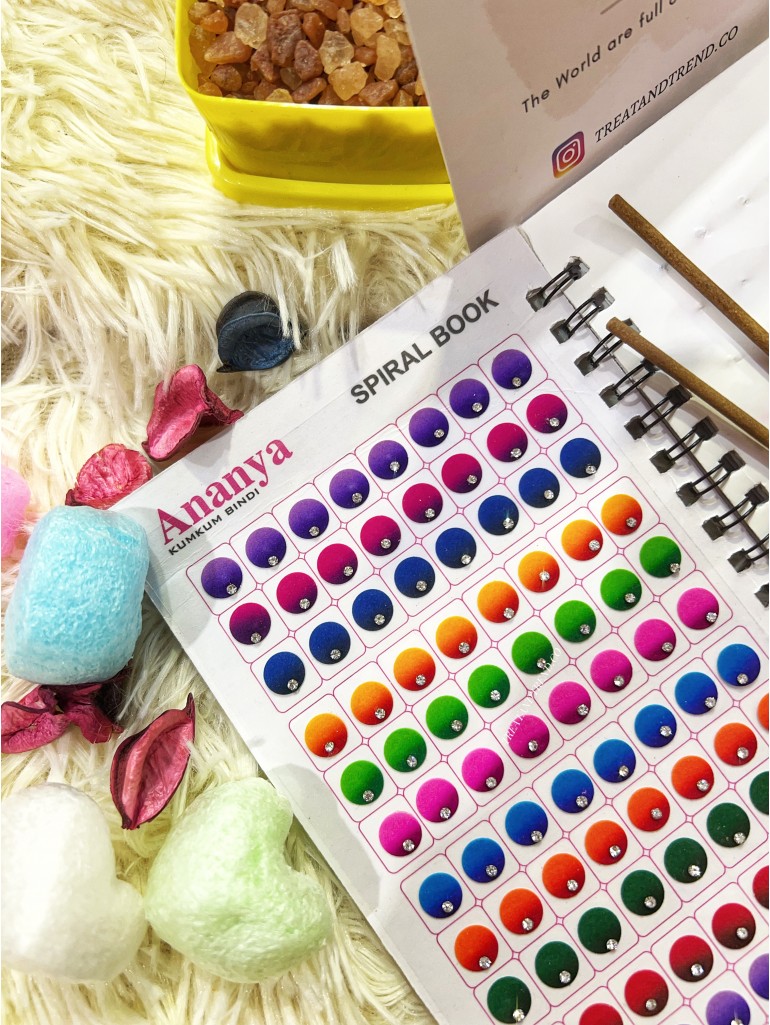 DUAL SHADE SINGLE STONE BINDI BOOKLET