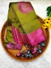 SOFT SILK - MUD GREEN MIX PURLE ZARI 