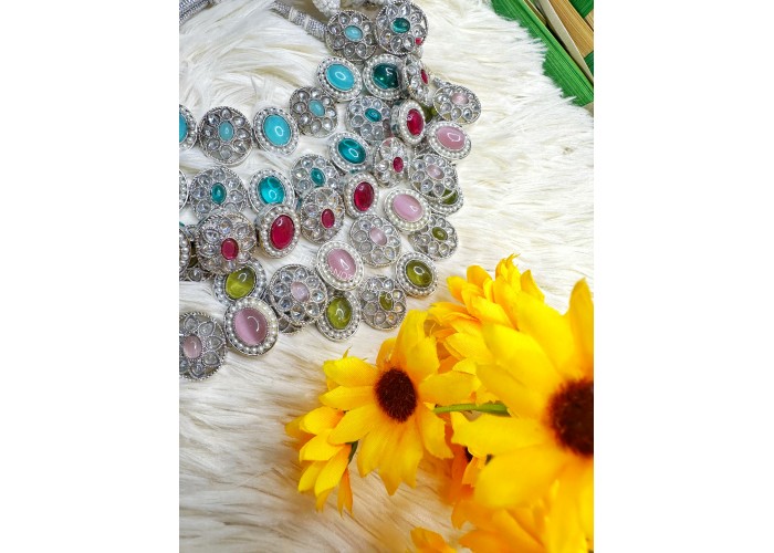 SILVER STONE NECKLACE SILVER STONE NECKLACE