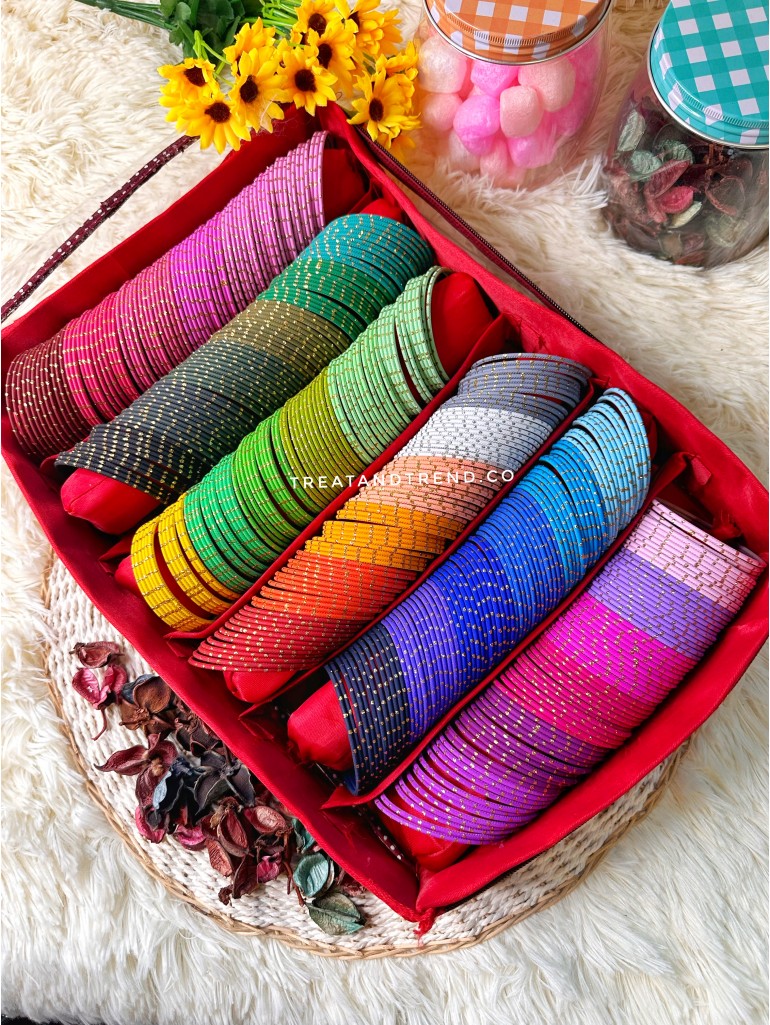 36 SET DOTTED MATTE  BANGLES